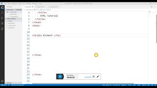 HTML 5 | Lesson 12 | Div Elements Html5 Lesson 12 Nested Elements