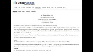 Floor Number 1426 A Codeforces C++