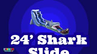 24 Foot Shark Slide Rental | Ocala Water Slide Rental & Bounce Houses | Ocala Premier Inflatables