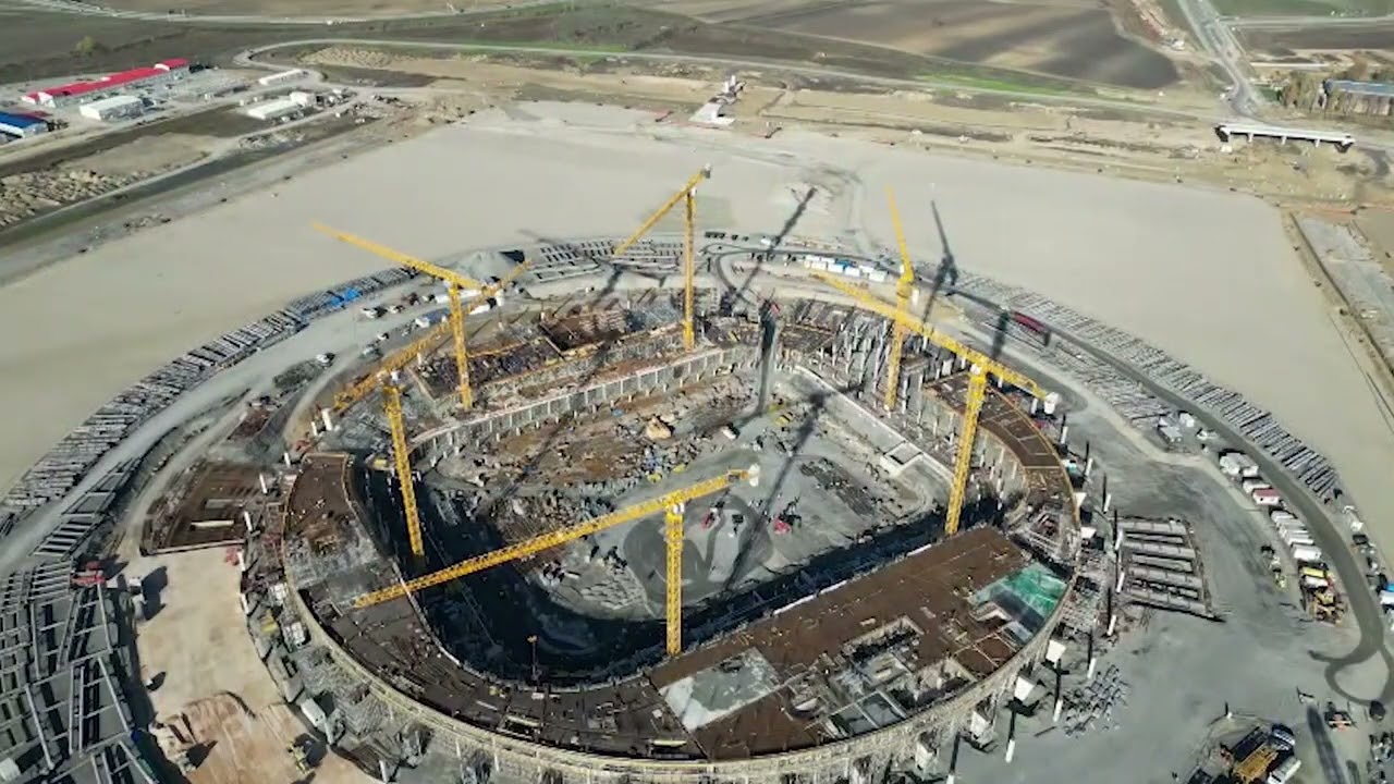 Neverovatan snimak: Ovako izgledaju radovi na izgradnji Nacionalnog stadiona iz vazduha