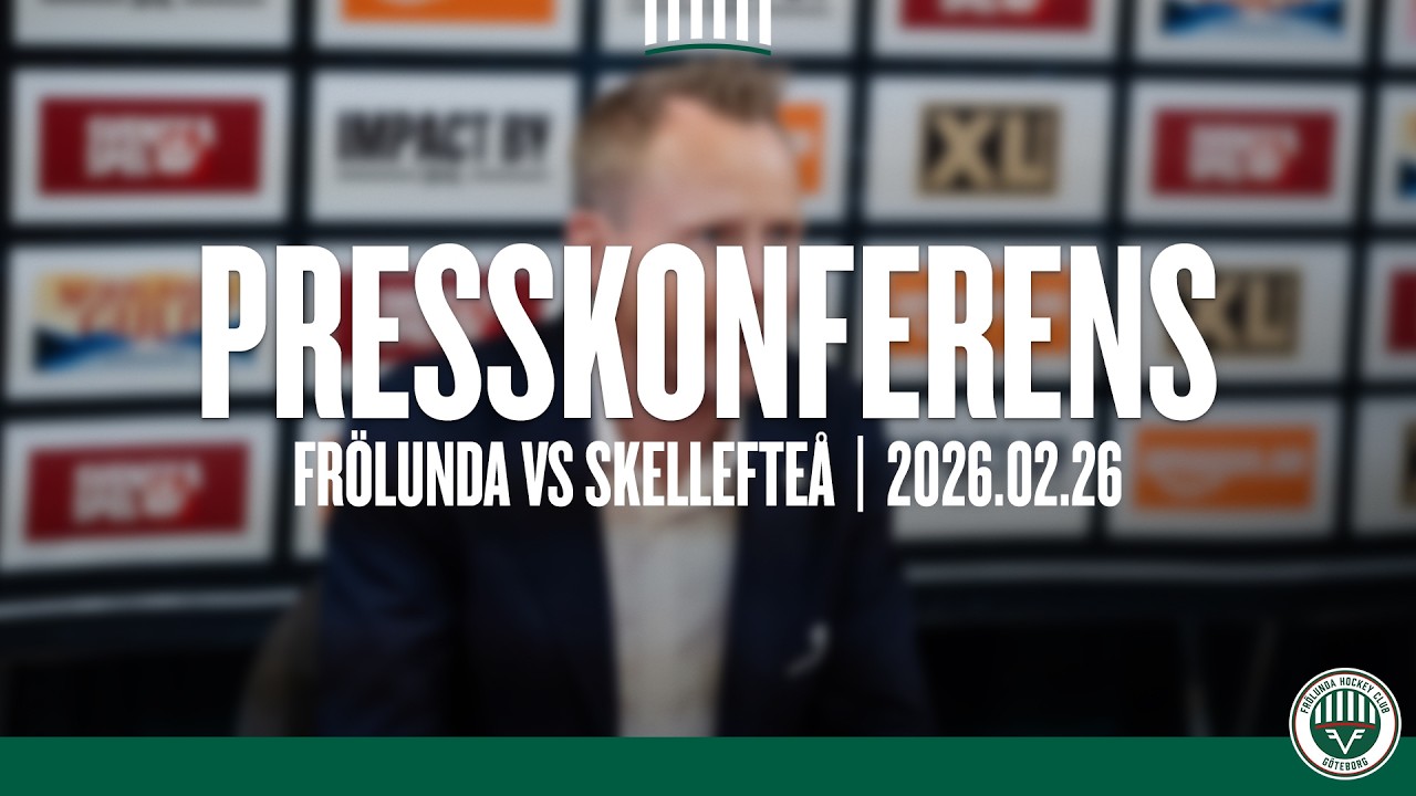 Presskonferensen efter Frölunda – Skellefteå
