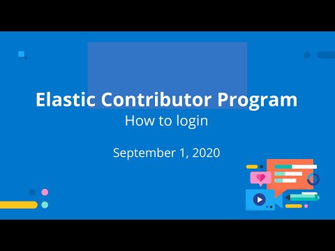 Elastic Contributor Program: How to login