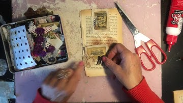 TUTORIAL - Altered Paperclips - Process Video - Junk Journal Embellishments