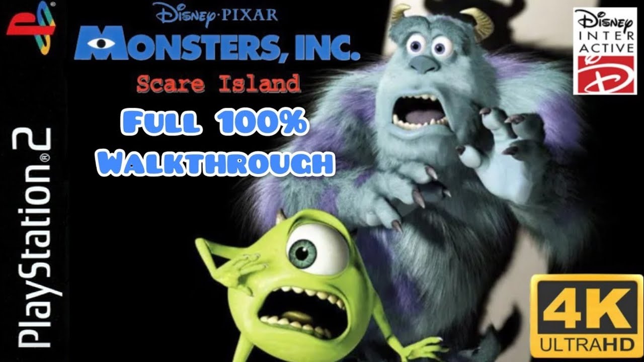 Disney/Pixar's Monsters, Inc. Scare Island [PS2] Full 100% Walkthrough - 4K60ᶠᵖˢ UHD