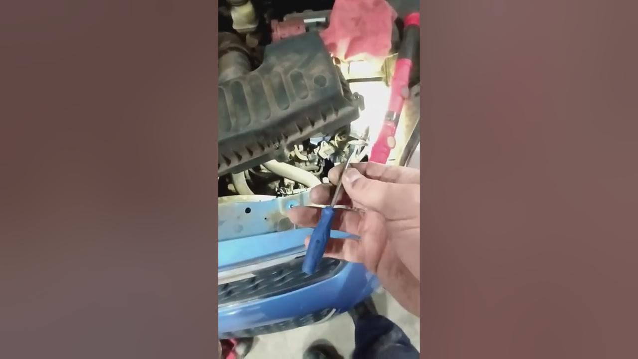 CVT Transmission fluid check on a 2014 Chevy Spark. - YouTube
