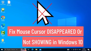 How To Fix Mouse Cursor DISAPPEARED Or NOT SHOWING in Windows 10 Problem (FIXED)