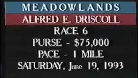 1993 Meadowlands STAYING TOGETHER Driscoll Final