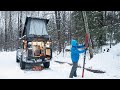 Winter tacoma overland build camper tour  mountain state overland