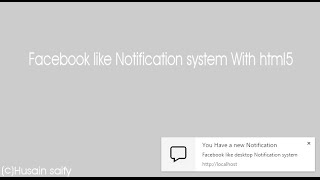 Facebook like Notification system screenshot 5