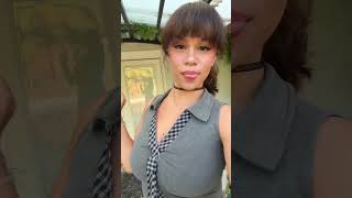 Cut the bangs a bit short cut my bangs a bit short #fyp #monigirle