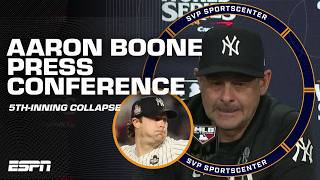 Aaron Boone breaks down Yankees' 5th-inning collapse in Game 5 of the World Series | SC with SVP