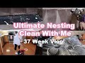 EXTREME NESTING | 37 WEEK PREGNANCY VLOG | CLEAN WITH ME | Felicia Keathley