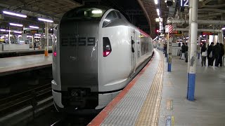 JRE259系Ne-015編成特急成田エクスプレス54号大船行き 夜の横浜駅入線