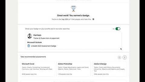 LinkedIn Skill Badge Test: Microsoft Outlook (SUCCESS)