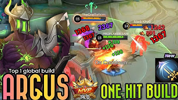 Brutal Damage!! Argus Max Damage Build 2025!! Top 1 Global Build And Emblem ~MLBB