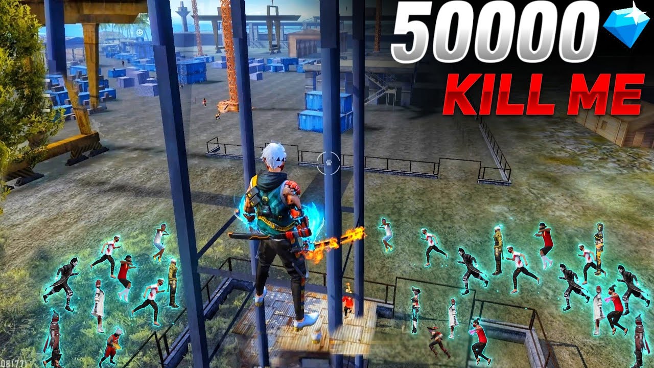 Kill me and get 50000 diamond 😱 || only Kattana fun Match 😂 in Garena free fire