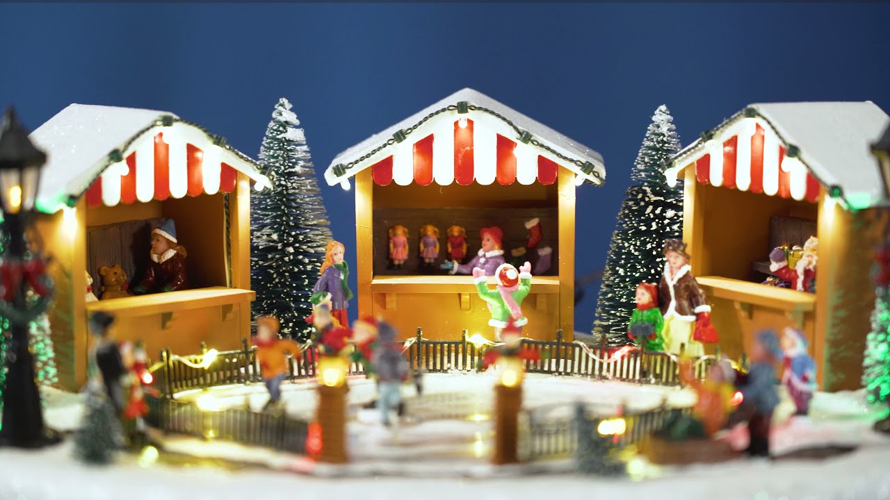 VESTIAMO CASA GRAN NATALE - Pista Pattinaggio Natalizia con Luci LED e – On Line Happy Casa Store