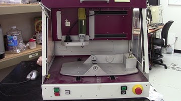 Running the 3 axes in an Isel Automation CNC system after being refurbished.