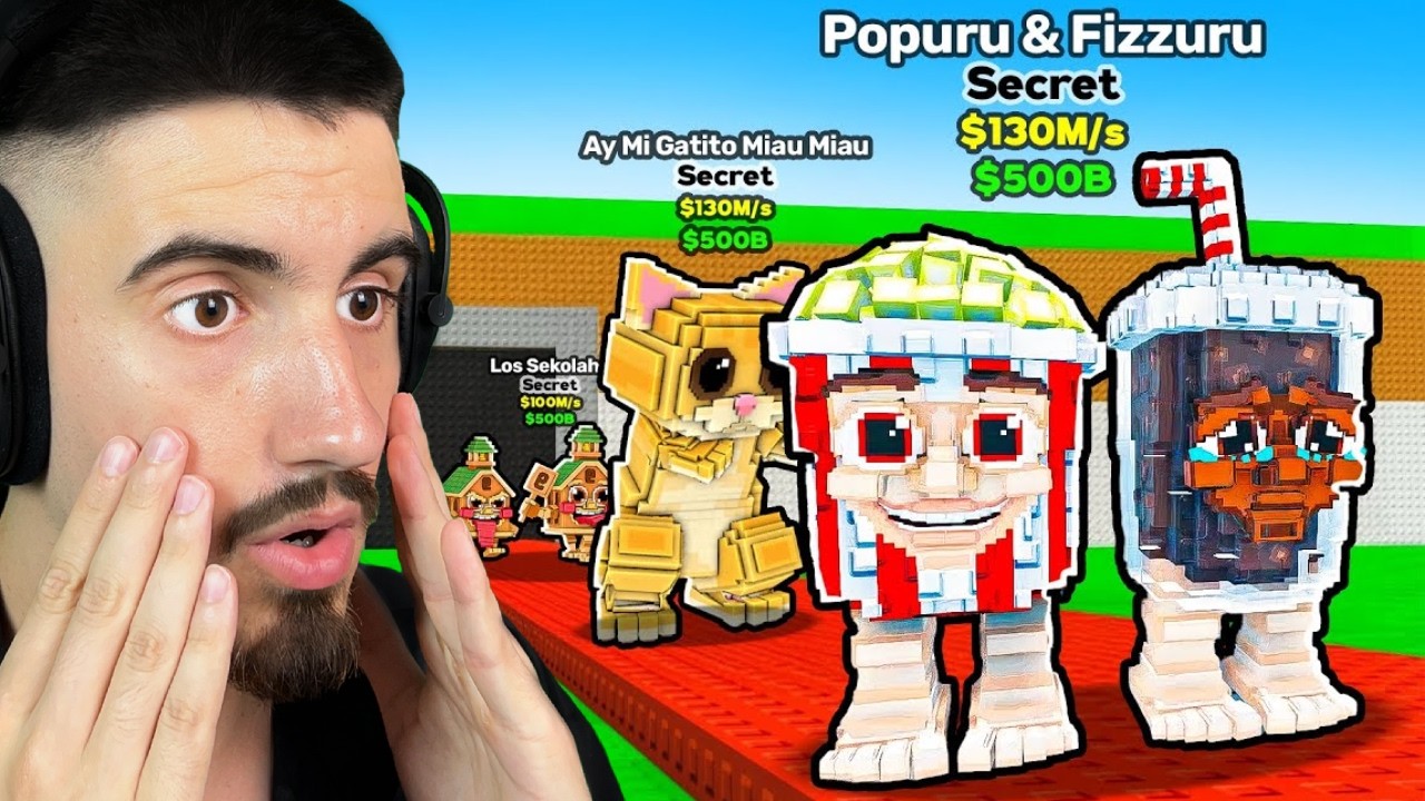 New BRAINROTS + ADMIN ABUSE! ROBLOX STEAL A BRAINROT