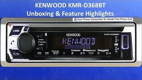 KENWOOD KMR-D368BT 2017 Marine Audio Receiver Unboxing & Feature Highlights