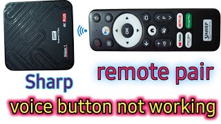 Sharp Vision 1 remote voice button not working || sharp vision 1 remote pair kaise karen Wealth