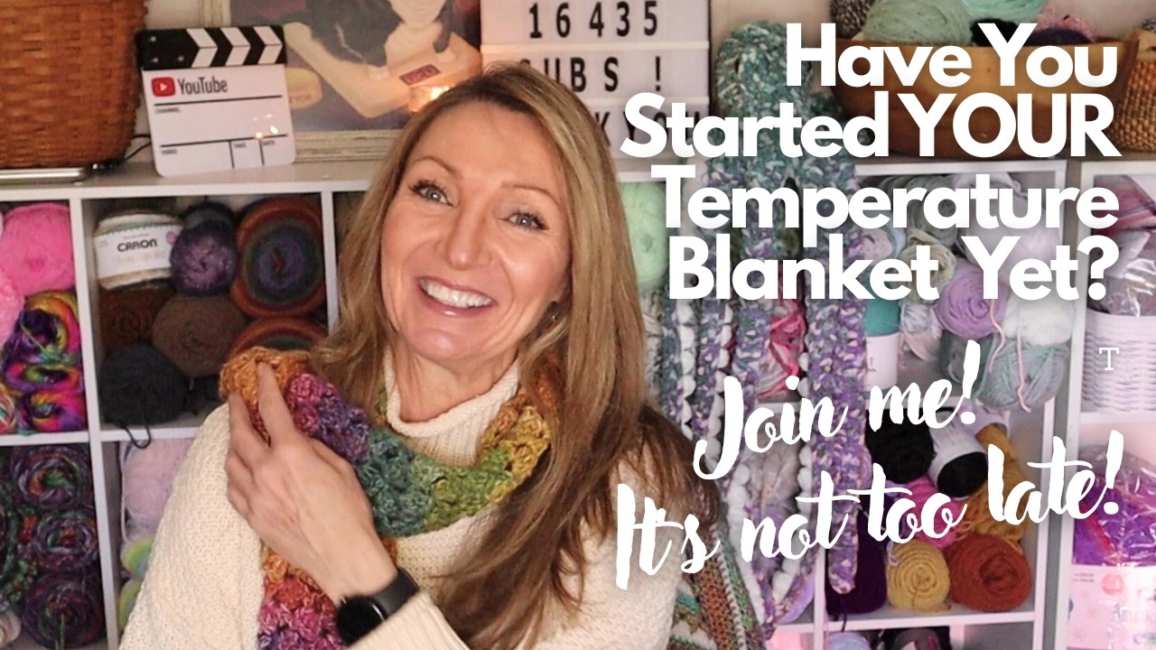 Temperature Blanket Progress! One Month Check-in! Have You Started Yours? It's not too late!