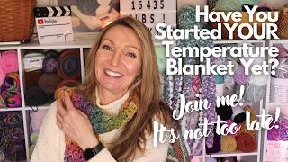 Temperature Blanket Progress! One Month Check-in! Have You Started Yours? It's not too late!