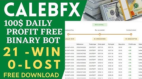 CALEBFX 100$ DAILY PROFIT FREE BINARY BOT| CALEBFX | BINARY.COM