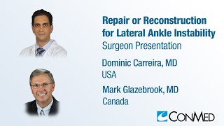 Dr. Dominic Carreira & Dr. Mark Glazebrook (PRESENTATION: 2019) - Lateral Ankle Instability screenshot 1