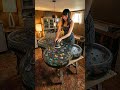 Rainbow Crystal Cave Epoxy Table ✨💎 (Insanely Satisfying Polish)