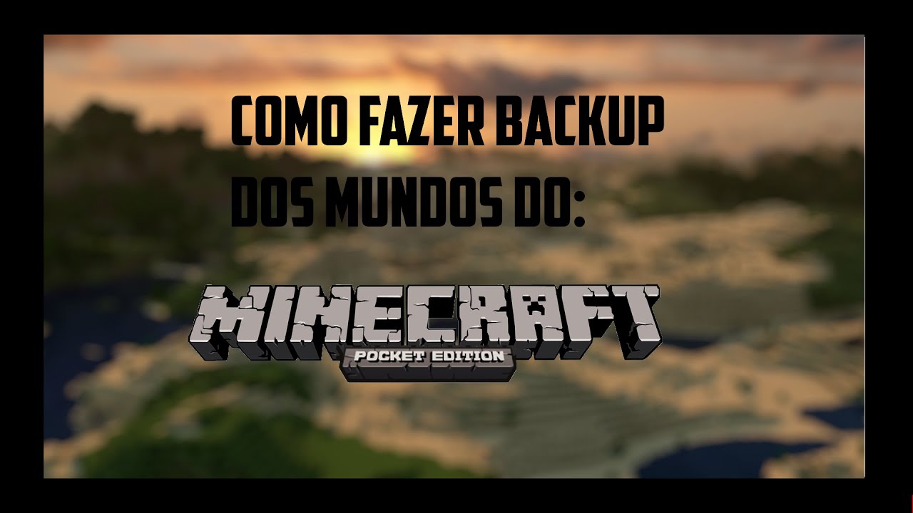 Tutorial || Como fazer BACKUP do mundo de MINECRAFT PE !!! - YouTube