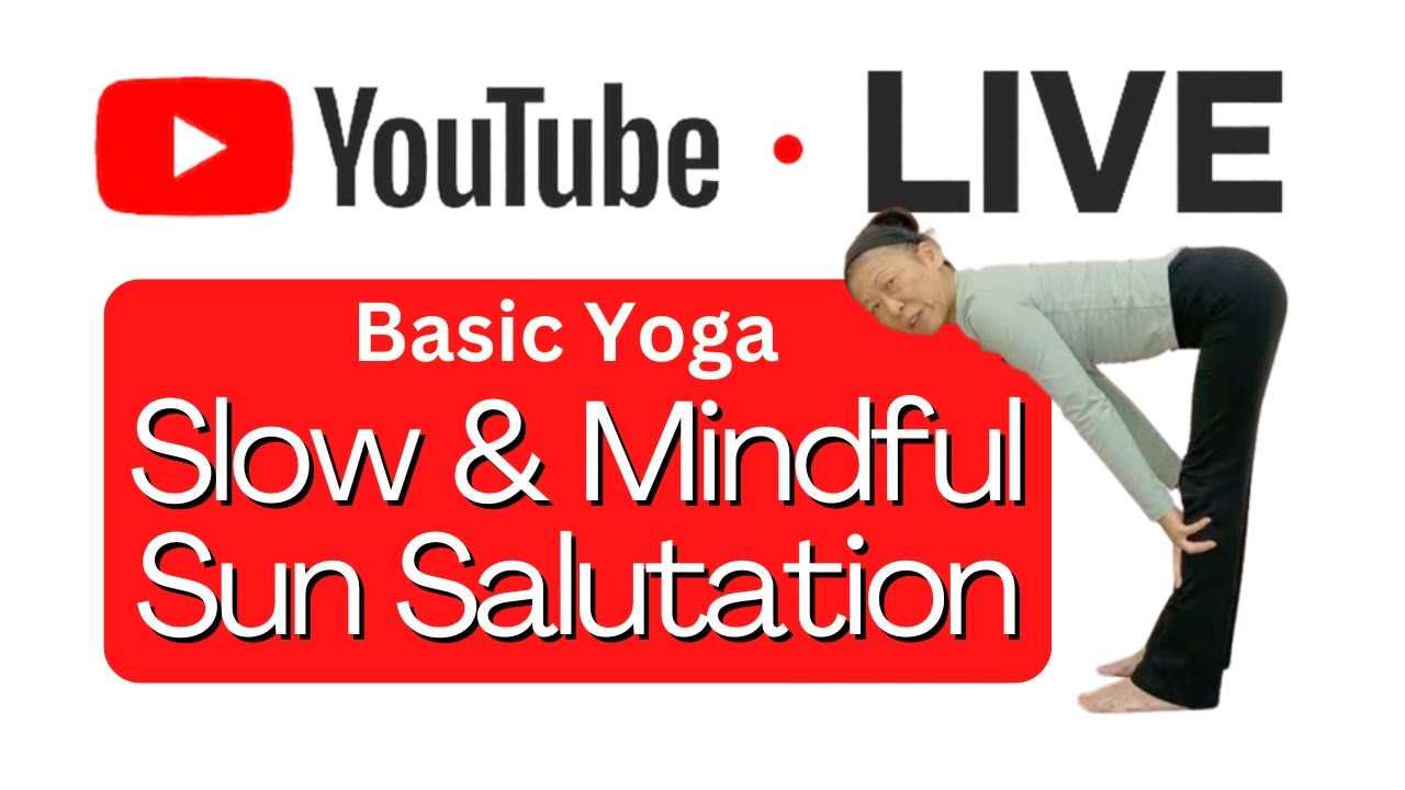 YOGA with YUKO | LIVE | Sun Salutation for Beginners | Warm & Slow