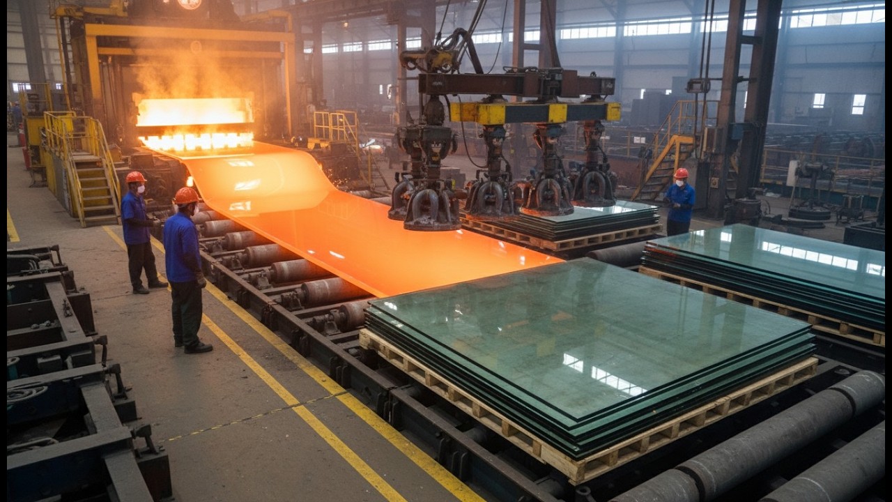 How Millions Of Tons Of Float Glass Are Made Daily From Sand For ...