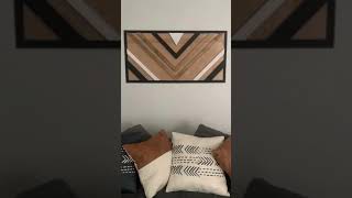 Diy recycled wood boho headboard/art piece