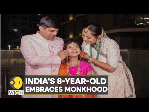 India: 8-year-old daughter of diamond merchant in Surat embraces monkhood | Devanshi Sanghvi | WION