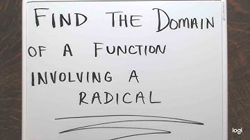 Find the Domain of a Function Involving a Radical