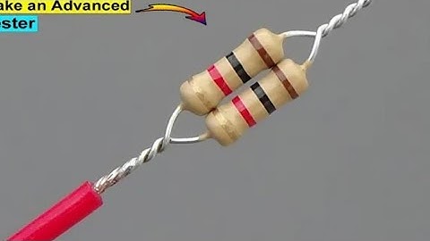 A few people know this!! Only three Resistors make An  advance Tester - simple 