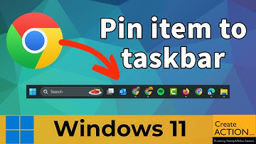 Pin and unpin an item to Windows 11 Taskbar