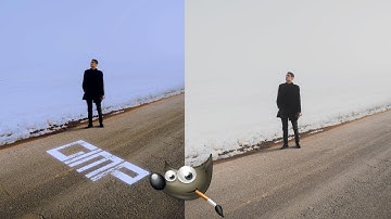 how to write text on floor in gimp | perspective