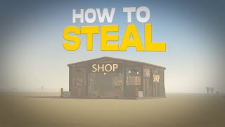 how to steal items from the shop in dusty trip!