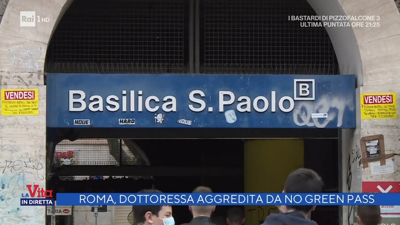 Roma, dottoressa aggredita da no green pass - La vita in diretta 25/10/2021