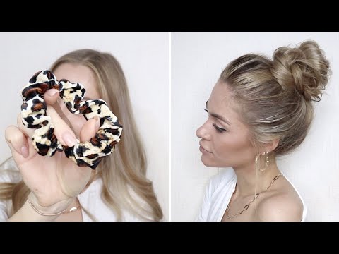 ПРОСТОЙ НЕБРЕЖНЫЙ ПУЧОК ЗА 2 МИНУТЫ | 2 - MIN EASY MESSY BUN TUTORIAL