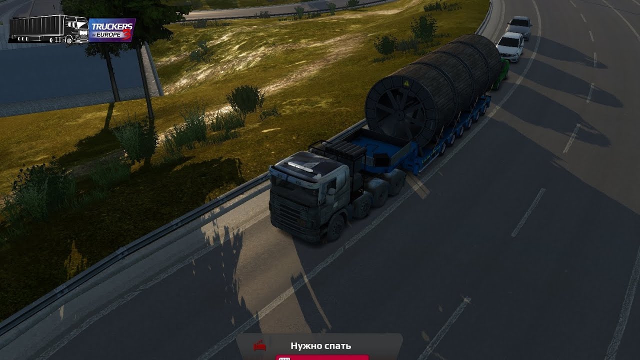 Truckers of europa3 везём груз 87т. на скании,дотянула старушка 