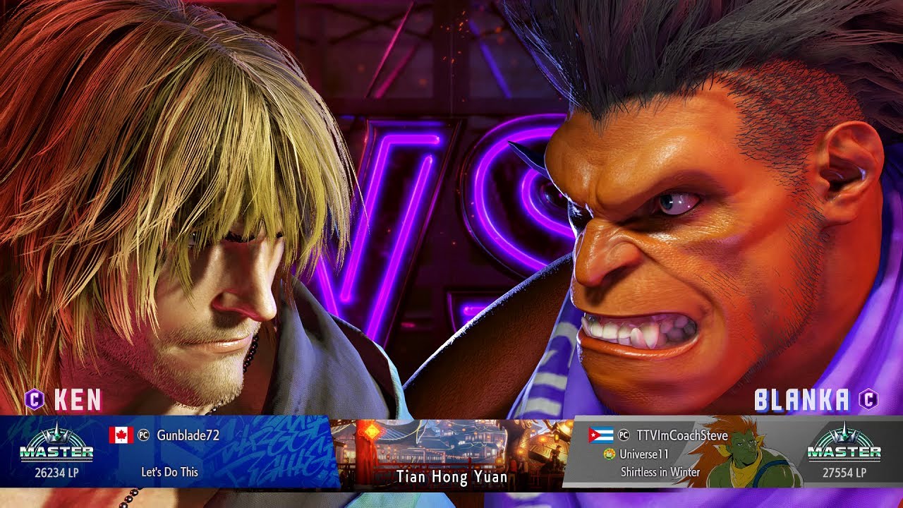 Street Fighter 6 Gunblade72 (Ken) vs Coach Steve (Blanka) SF6 Ranked Match