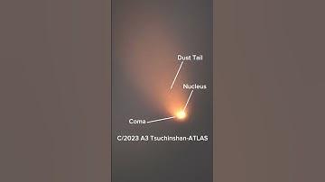 I Captured Comet C/2023 A3 Tsuchinshan-ATLAS with my Telescope ☄️🌌🔭 #shorts