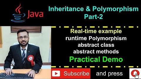 Inheritance & Polymorphism Part-2 Real-time Example of Runtime Polymorphism with concept of abstract