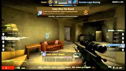 JW team kills and gets burned during fnatic vs. CLG game at ESL ESEA Pro League