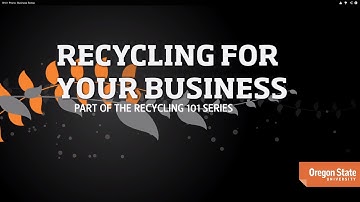 Recycling makes sense for your business