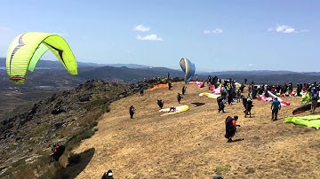Parapente (Video 5) - PWC - Paragliding World Cup 2015 - 07/17/2015 Take Offs - Larouco Portugal