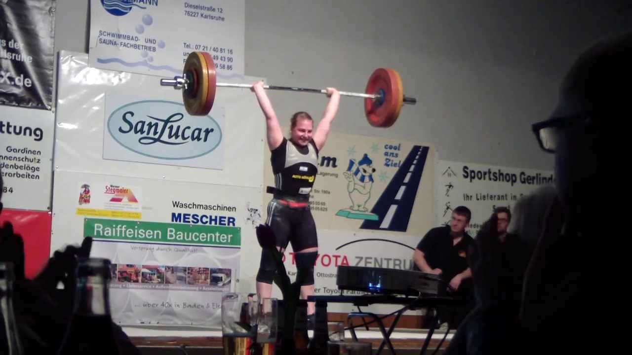 Sabine Kusterer Ksv Durlach Gegen Ac Mutterstadt Gewichtheben Bundesliga 14 01 25 Youtube